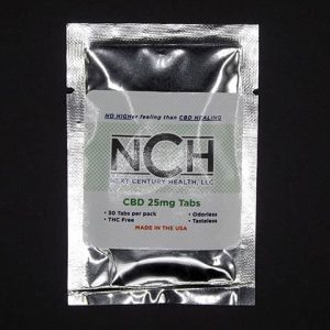 Next Century Health, 25mg CBD Tabs